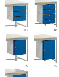 Below Bench Accessories - Drawers and Cupboards