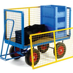 Turntable Trailers with Mesh Cage Supports
