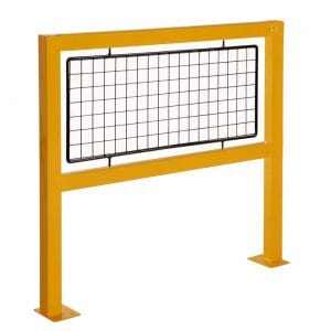 BAR-40.90 Yellow 900 x 1200mm straight barrier with mesh