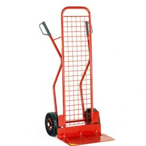 High back sack truck with mesh back