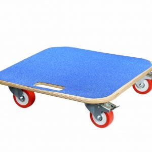 Dolly with Blue anti slip deck and Polyurethane wheels