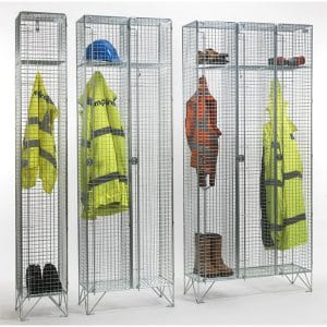 Secure Wire Mesh Lockers