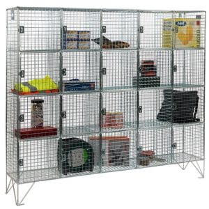 20 Compartment Wire Mesh Lockers