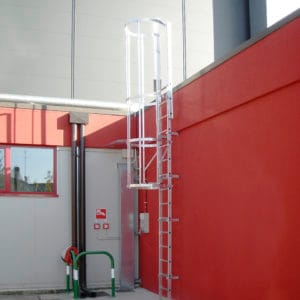 Galvanised Vertical Access Ladder Kits- Fixed with Hoops